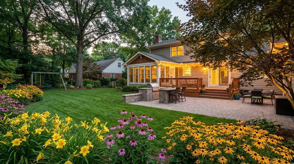 detail_01 Seasonal color installation detail for Milton luxury home