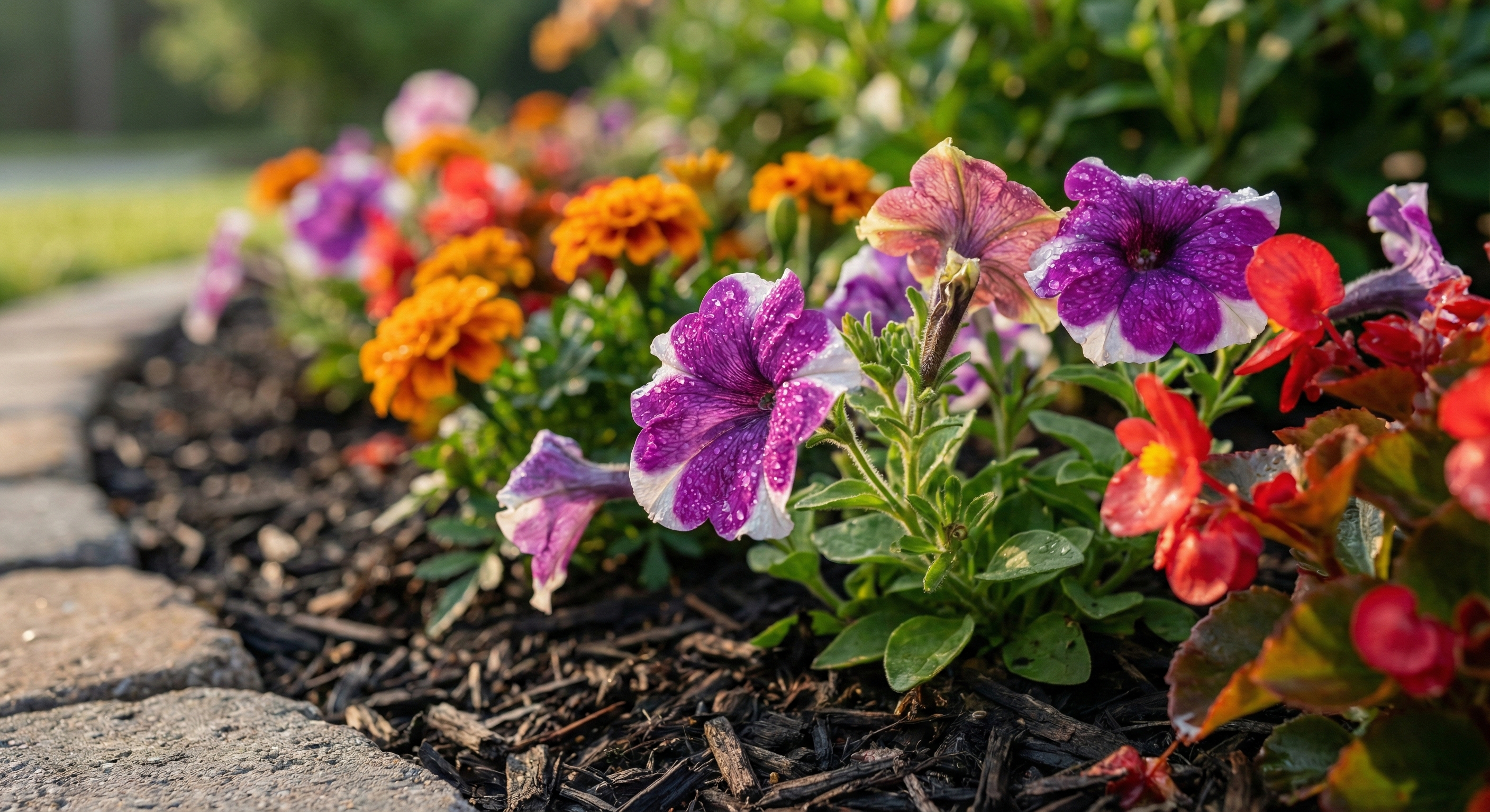 detail_01 Seasonal color installation detail for Milton luxury home